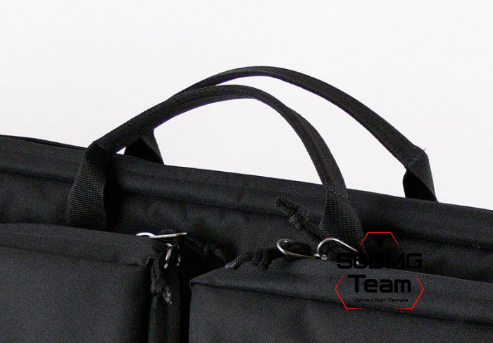 (А-7-1) Кейс VEKTOR из капрона чёрный, пенополиэтилен, крепление "молле" с отделениями под магазины