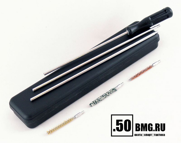 Набор для чистки ShotTime кал.5,6мм., для нарезн.оружия, метал.шомпол + 3 ерша, пластиковый пенал