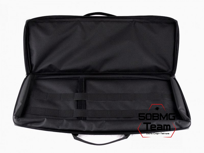 (А-8-1) Кейс VEKTOR из капрона чёрный, пенополиэтилен, крепление "молле" c двумя карм. с отд. под магазины