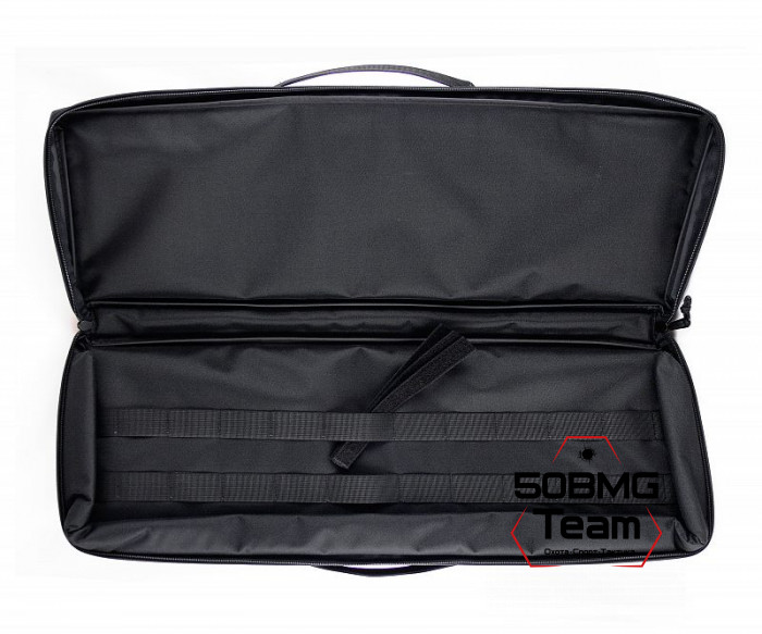 (А-8-1) Кейс VEKTOR из капрона чёрный, пенополиэтилен, крепление "молле" c двумя карм. с отд. под магазины