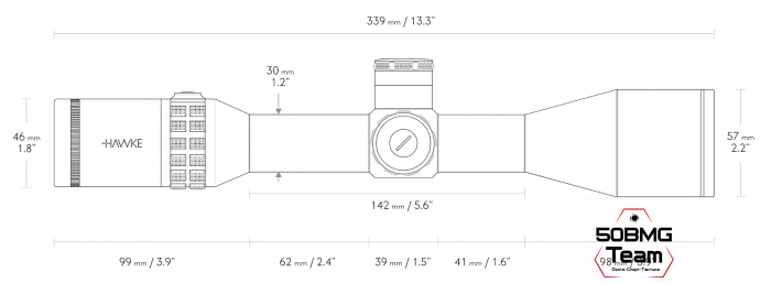 Оптический прицел Hawke Sidewinder 30 SF FFP 4-16x50
