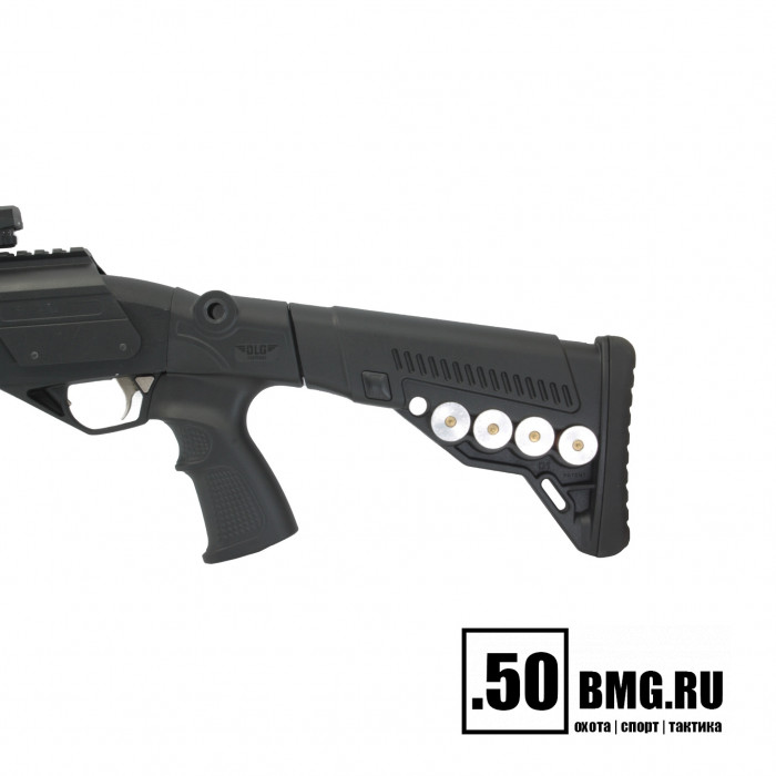 Телескопический приклад DLG Tactical на МР-155, МР-156, МР-135 с патронташем (DLG8903)