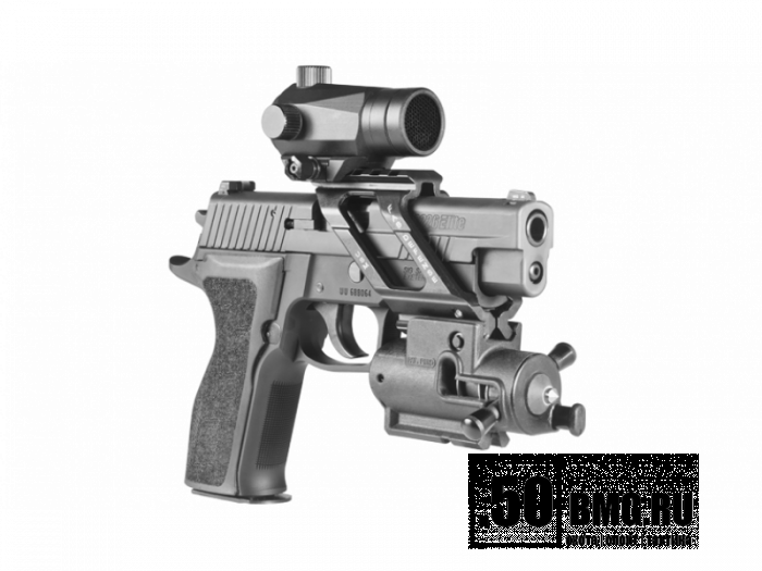 Универсальный кронштейн FAB Defense для пистолета, 2 базы Weaver/Picatinny (USM)