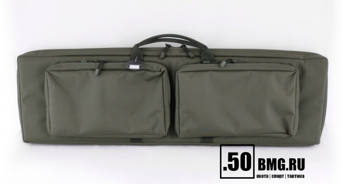 (А-9-1) Кейс VEKTOR из капрона, зеленый, пенополиэтилен, крепление "молле" с двумя карман. с отд под магазины