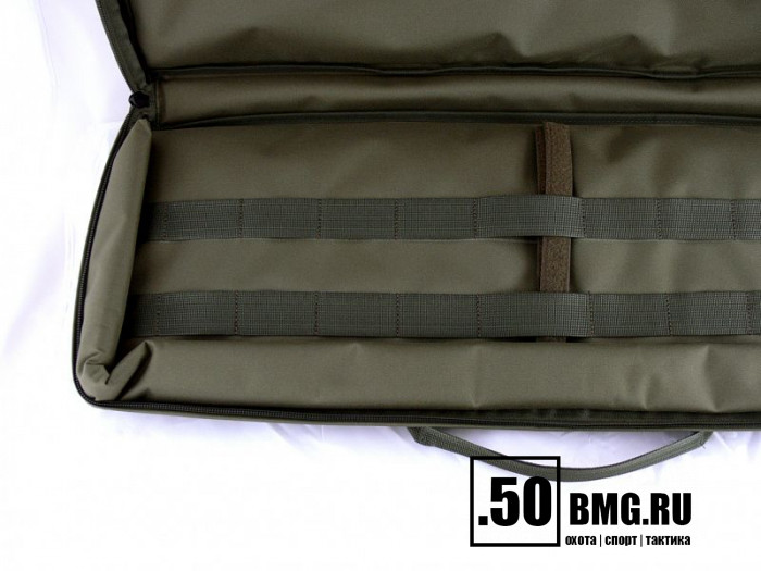 (А-9-1) Кейс VEKTOR из капрона, зеленый, пенополиэтилен, крепление "молле" с двумя карман. с отд под магазины