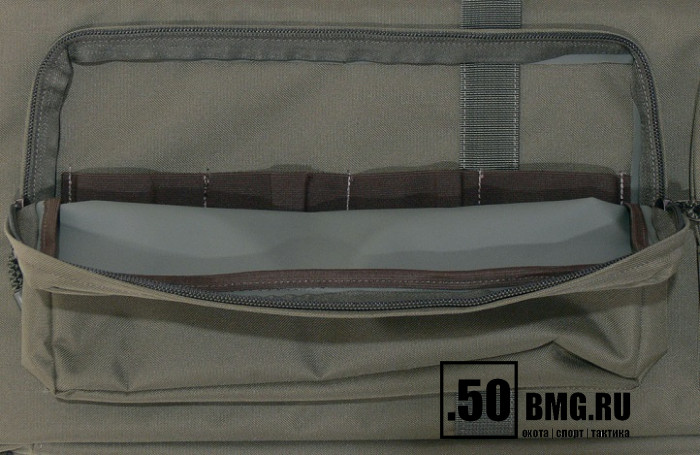 (А-9-1) Кейс VEKTOR из капрона, зеленый, пенополиэтилен, крепление "молле" с двумя карман. с отд под магазины