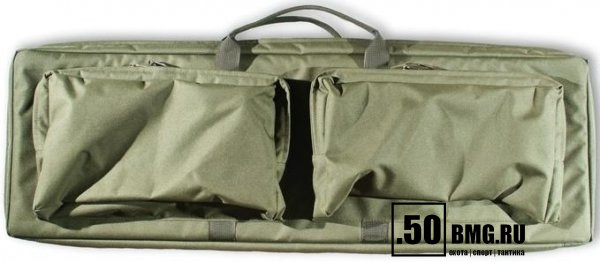 (А-9-1) Кейс VEKTOR из капрона, зеленый, пенополиэтилен, крепление "молле" с двумя карман. с отд под магазины