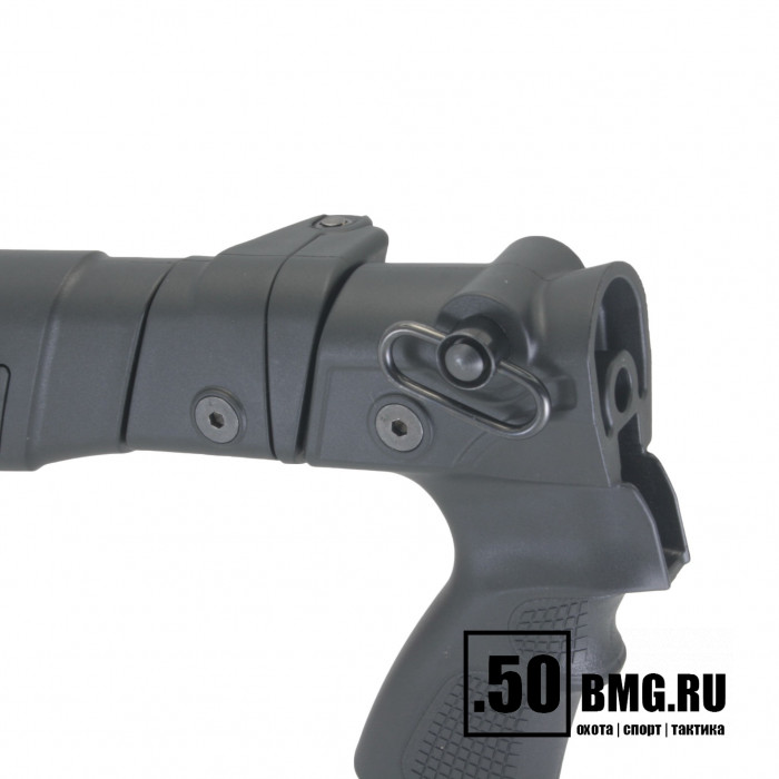 Телескопический складной приклад DLG Tactical на МР-155, МР-156, МР-135 с патронташем (DLG8904)