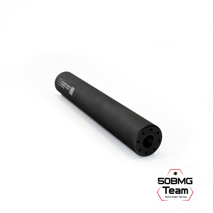 ДТК Закрытого типа Русский Снайпер Т-10 ИНТЕГРАТ 315х50 (корпус 310 мм) WHISPER classic (17 камер) резьба 15х1 (cal.243/18)+ Черный чехол на ДТК 