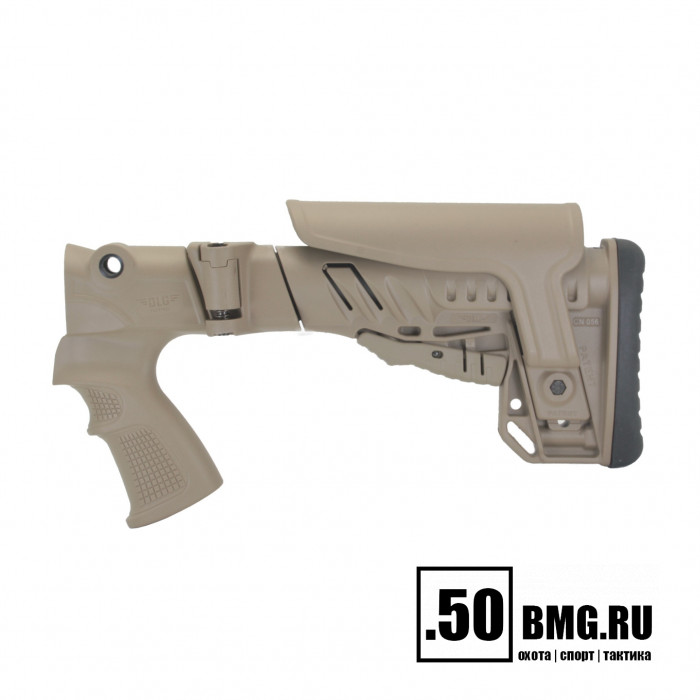 Телескопический складной приклад DLG Tactical на МР-155, МР-156, МР-135 с подщечником (DLG8905)