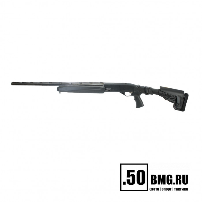 Телескопический складной приклад DLG Tactical на МР-155, МР-156, МР-135 с подщечником (DLG8905)