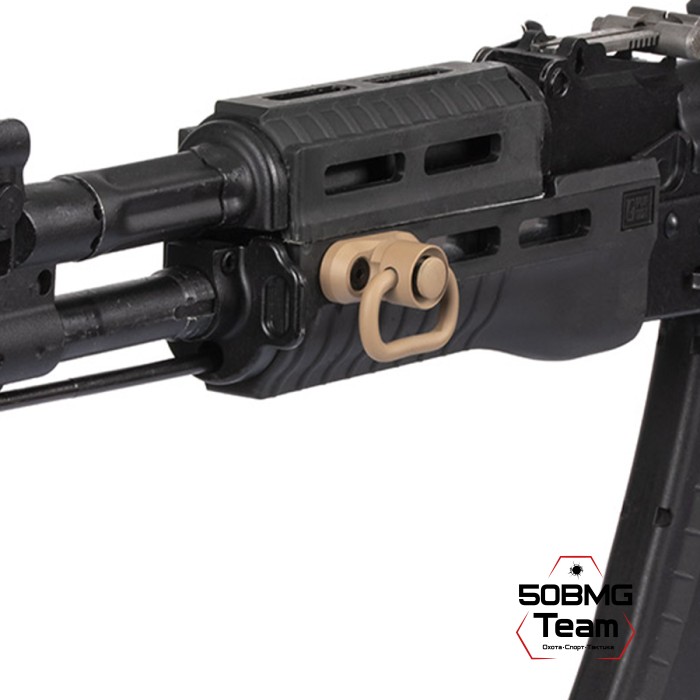 Антабка ShotTime быстросъёмная QD на M-LOK, для ремня 25 мм, песок (ST-QD-2-M-S)